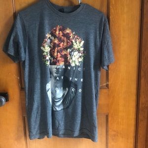 super cute panic at the disco band tee